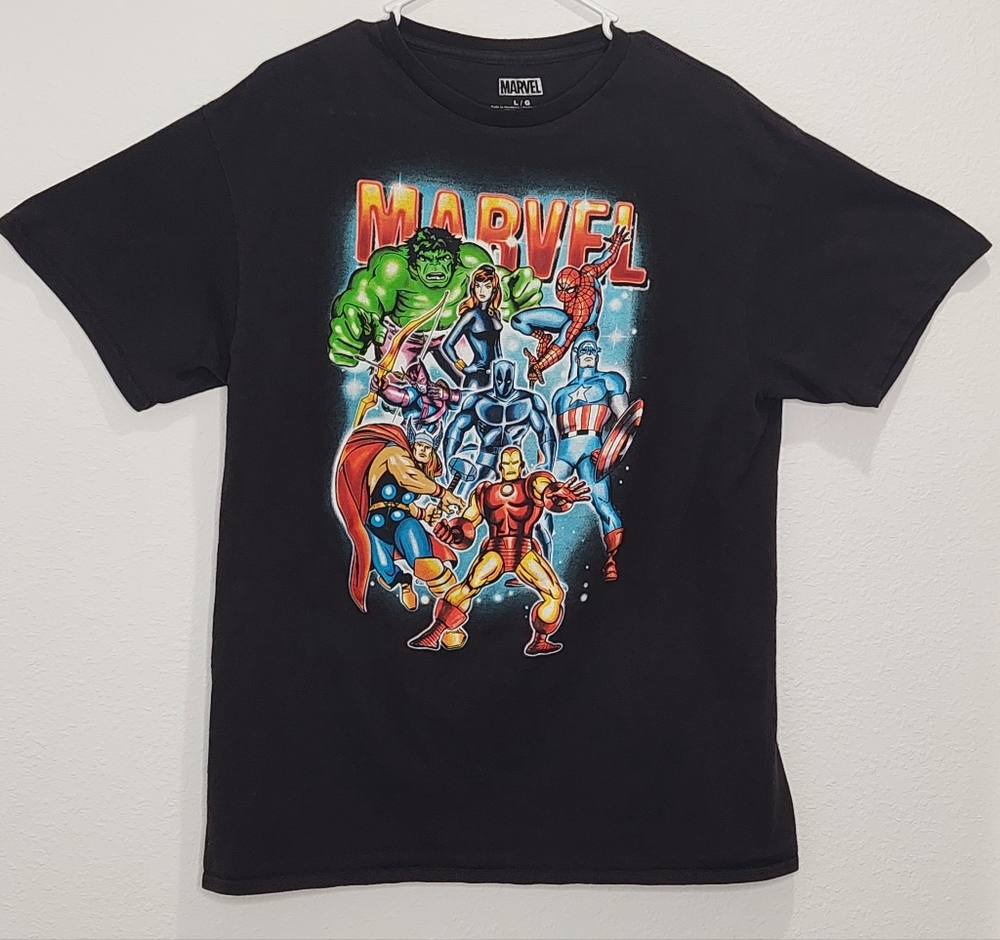 Marvel Comics Vintage-Style Graphic T-Shirt - Size Young Men's Large 🦸🏻‍♂️
